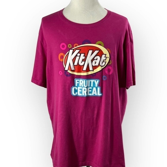 KitKat Bar Candybar T-Shirt Size 3XL Pink Fruity Cereal Unisex - Picture 2 of 9